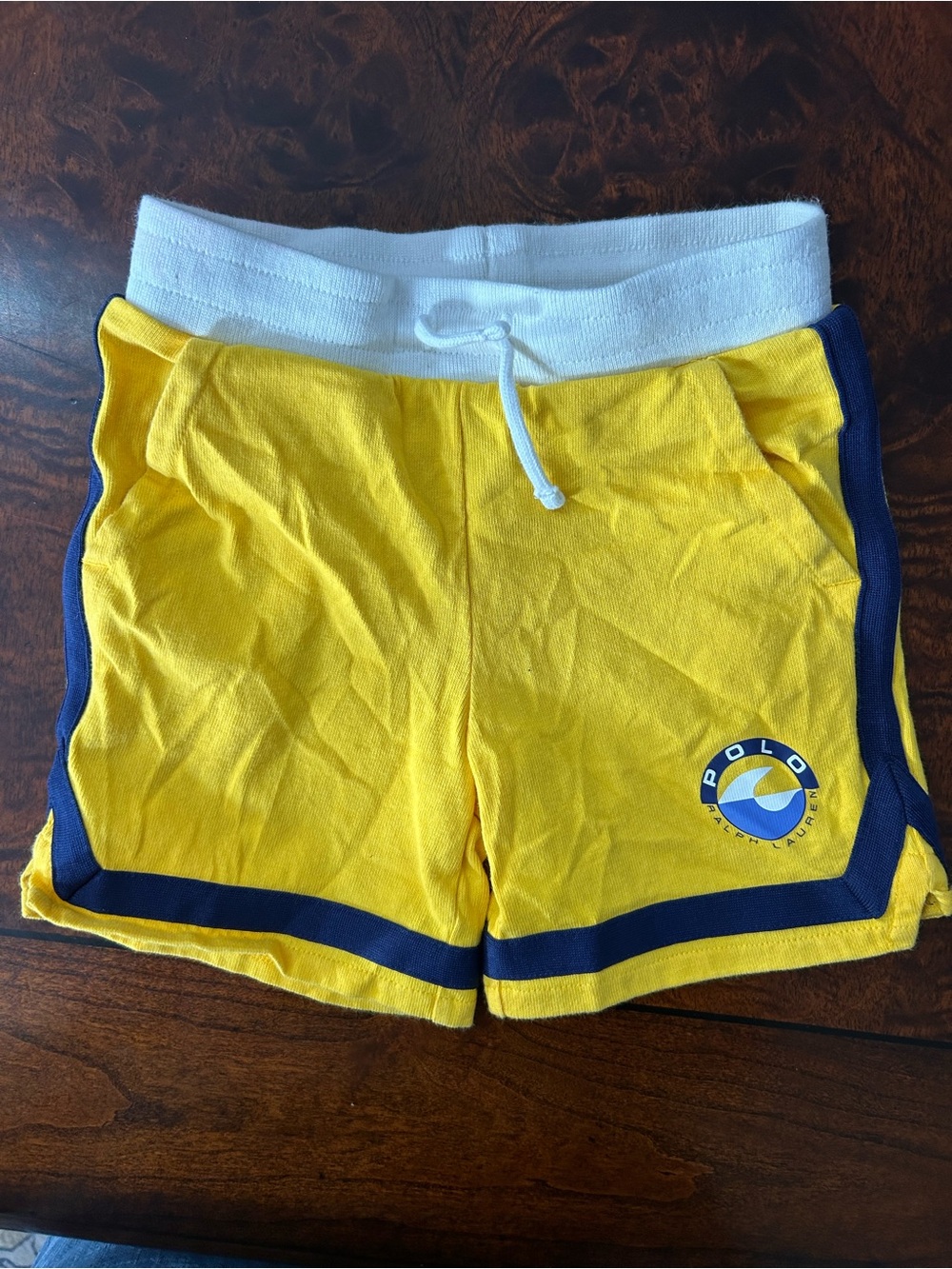 childrens boys 4T Polo Ralph Lauren yellow athletic Cotton shorts